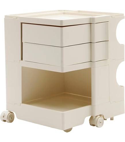 Amazon.co.jp: 日本限定色 ボビーワゴン3段5トレイ ベージュ 収納家具